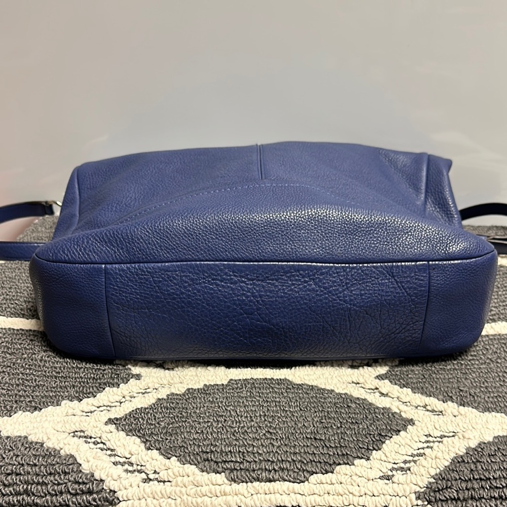 Coach Blue Leather Shoulder Bag - Picture 4 of 7